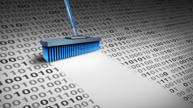 A broom erases important data