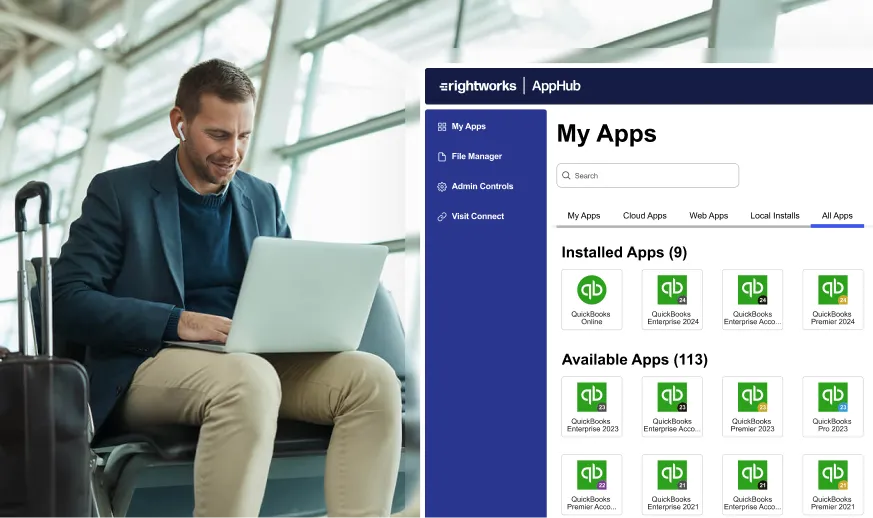 <h3>Access QuickBooks Desktop anywhere</h3>