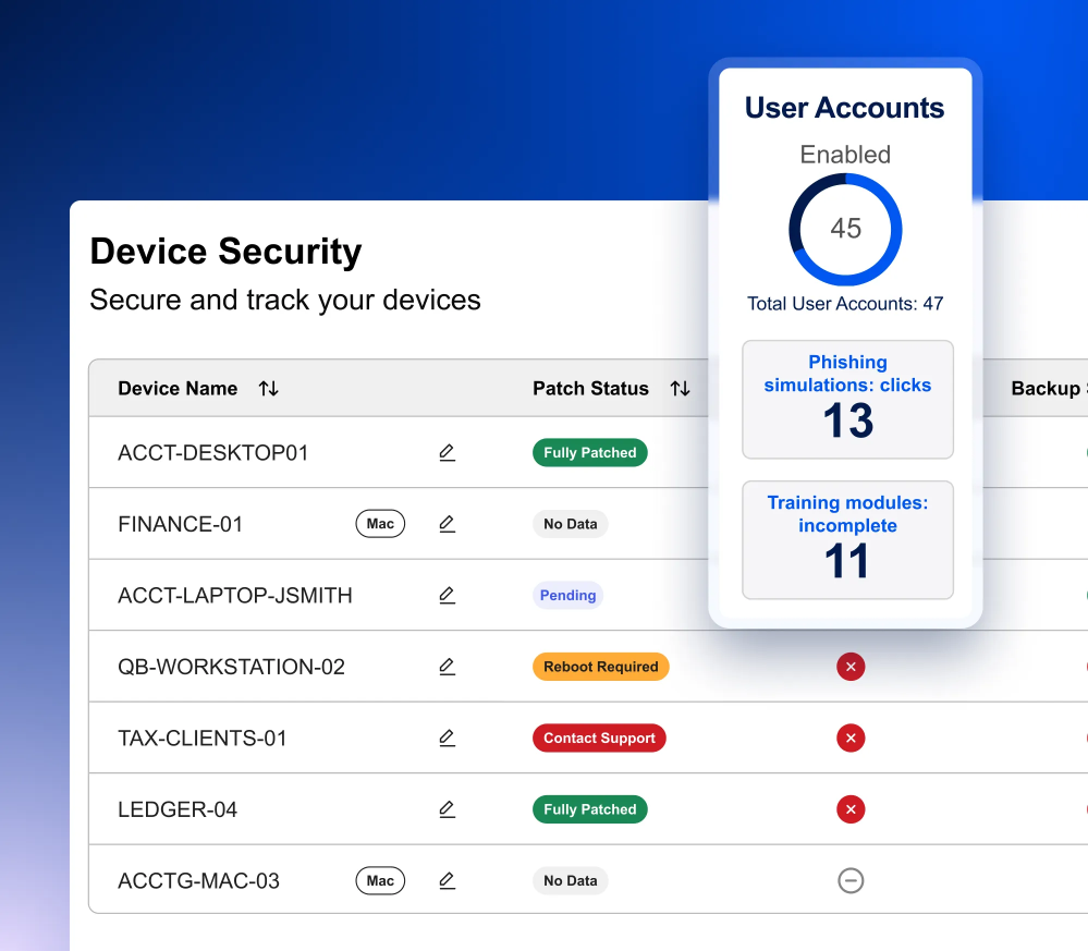 <h3>Protect your firm and clients with enterprise-grade security