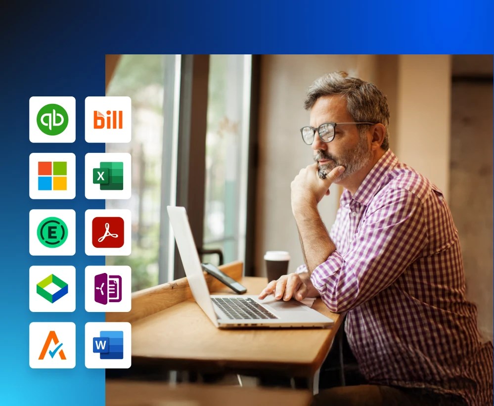 <h4>Work from anywhere with one <br class="d-none d-md-block" /> dashboard for all your apps</h4>