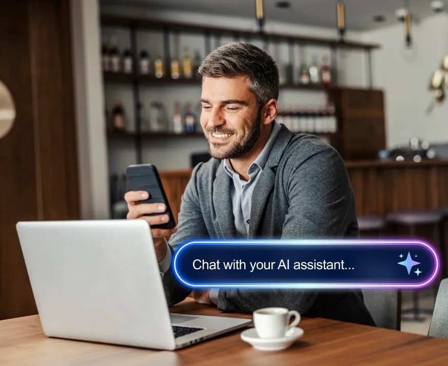 <h3>Secure AI built into your hosting workspace</h3>