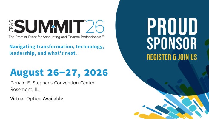 Rightworks sponsorship announcement for Illinois CPA Society Summit 2026 in Rosemont, IL, August 26-27.