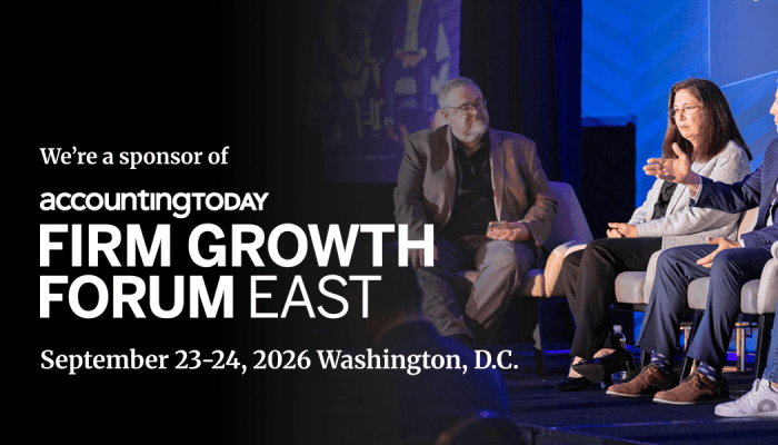 Rightworks sponsorship announcement for Firm Growth Forum East on September 23-24, 2026, in Washington, DC.