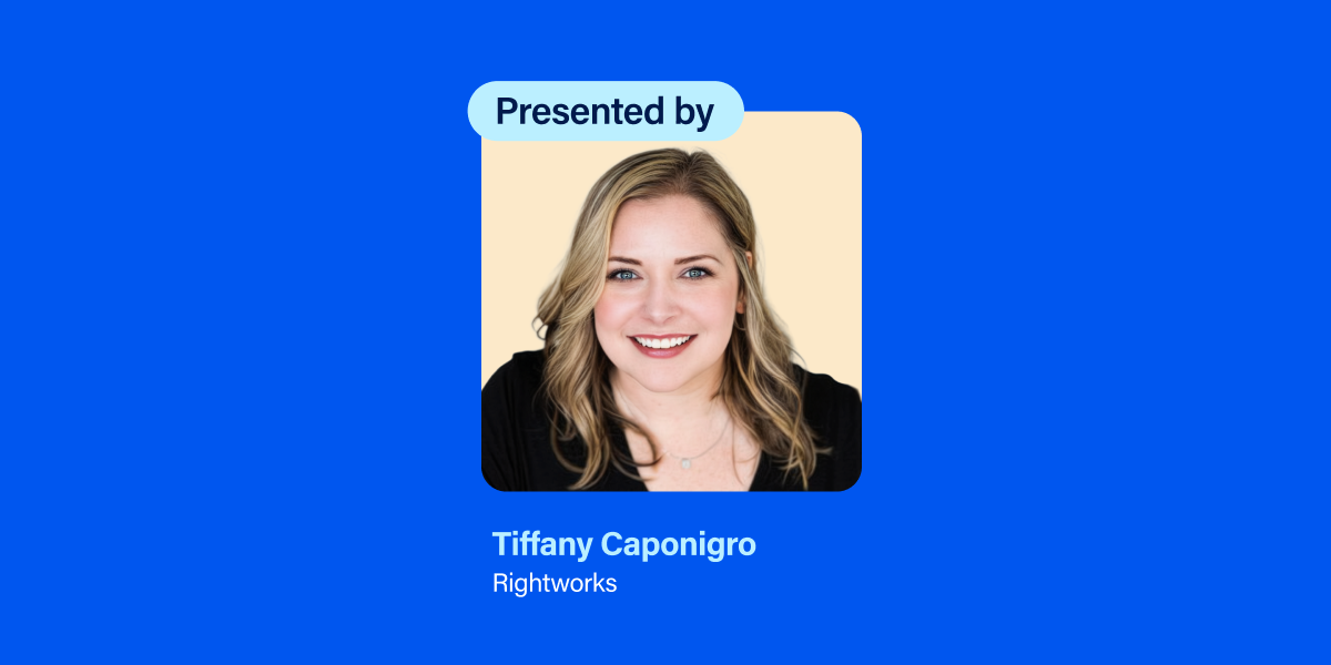 Presenter headshot of Tiffany Caponigro, Rightworks.